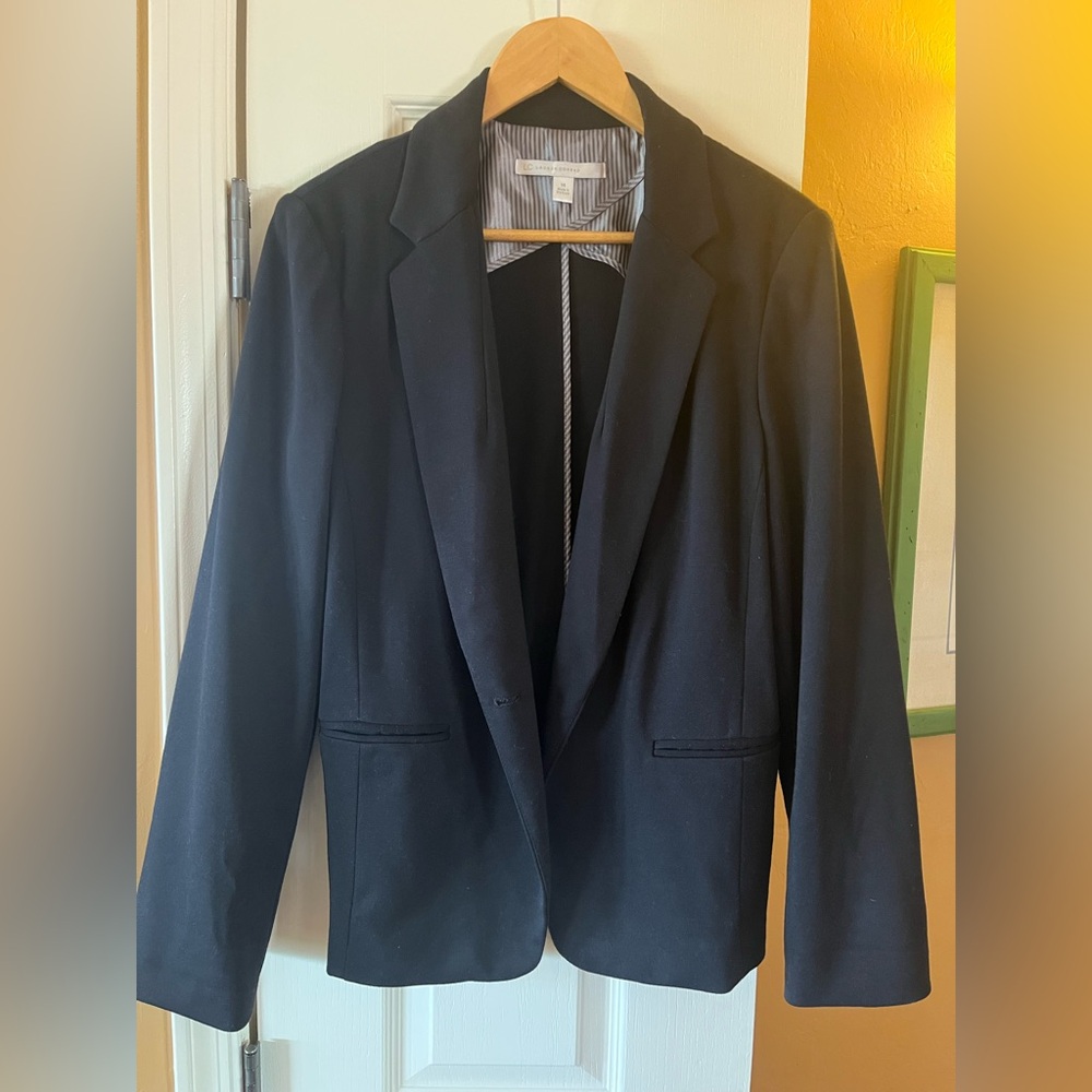 LC Lauren Conrad Gray Striped Blazer